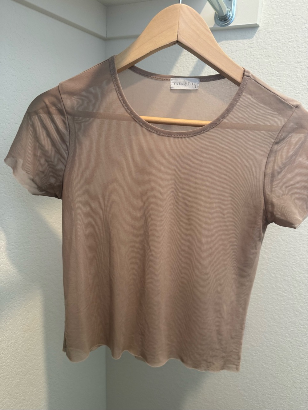 Full Tilt Sheer Short Sleeve Top
